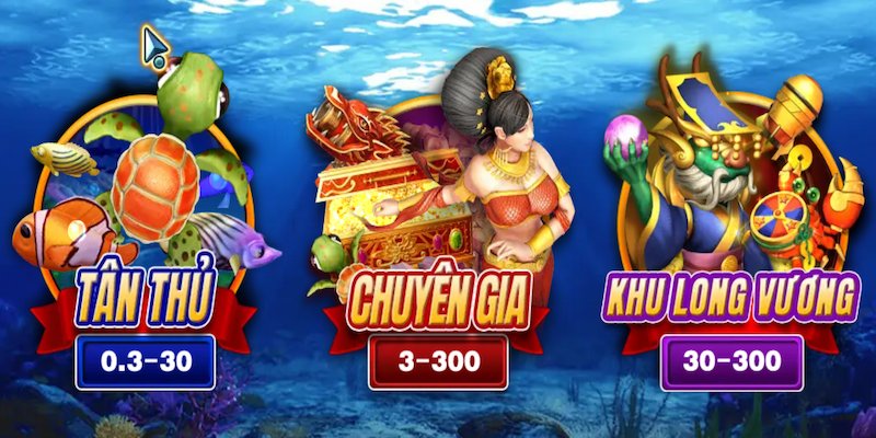 Bắn cá long vương có 3+ sảnh chiến game chính